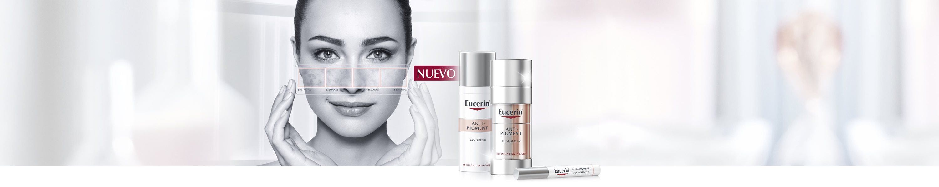 Los productos para la hiperpigmentación de Eucerin reducen las manchas oscuras.