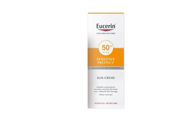 Sun Cream Sensitive Protect Fps 50 Protector Solar Para Piel Sensible Y Seca Eucerin