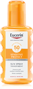 Eucerin Sun Spray Transparent Sensitive Protect FPS 50
